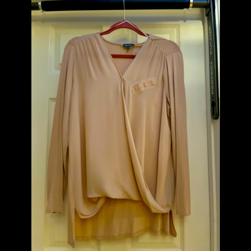 Dust roseVince Camuto long sleeve top
